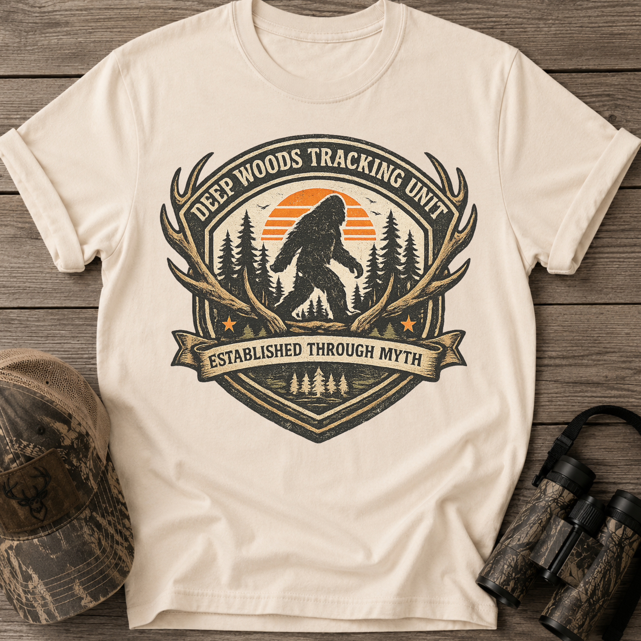Deep Woods Tracking Unit Sasquatch T‑Shirt