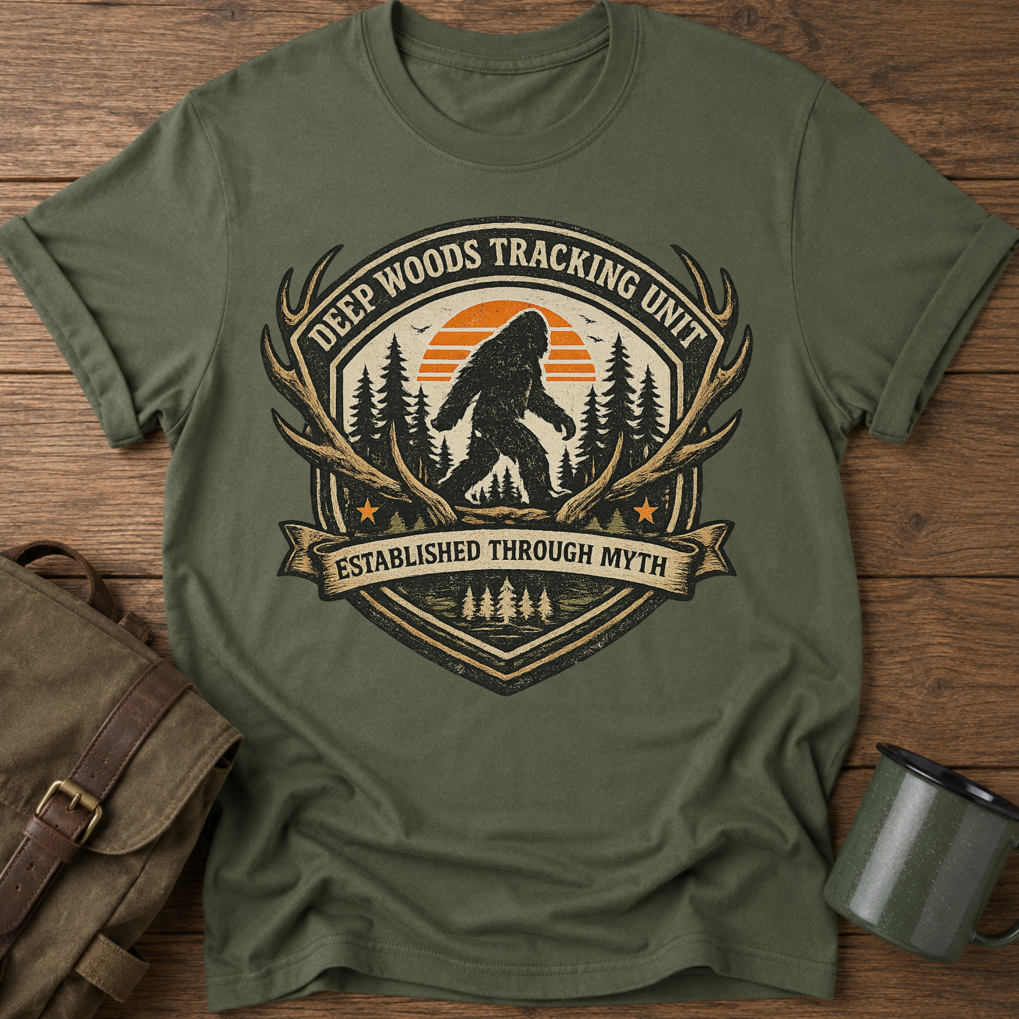 Deep Woods Tracking Unit Sasquatch T‑Shirt