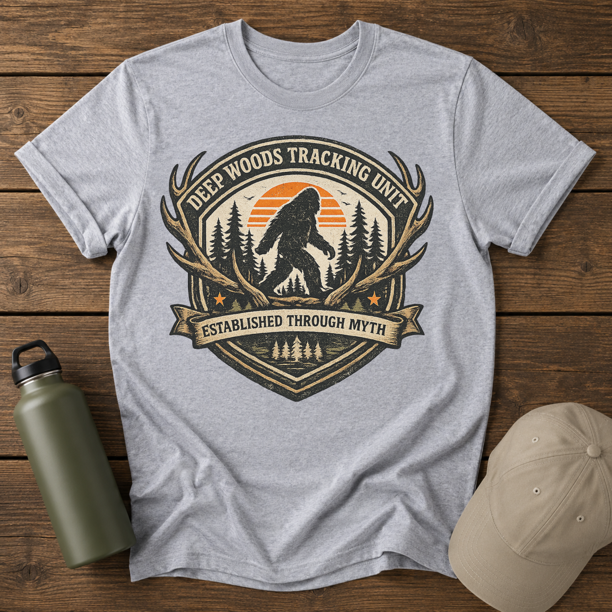 Deep Woods Tracking Unit Sasquatch T‑Shirt