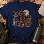 The One Night I Don’t Have to Hide Bigfoot Halloween T-Shirt | Funny Sasquatch Trick-or-Treat Tee