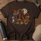 The One Night I Don’t Have to Hide Bigfoot Halloween T-Shirt | Funny Sasquatch Trick-or-Treat Tee