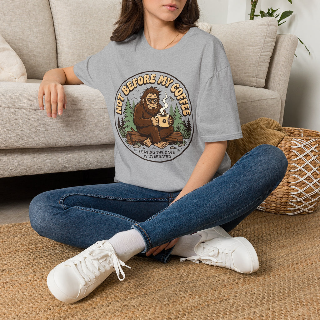 Not Before My Coffee Bigfoot T-Shirt