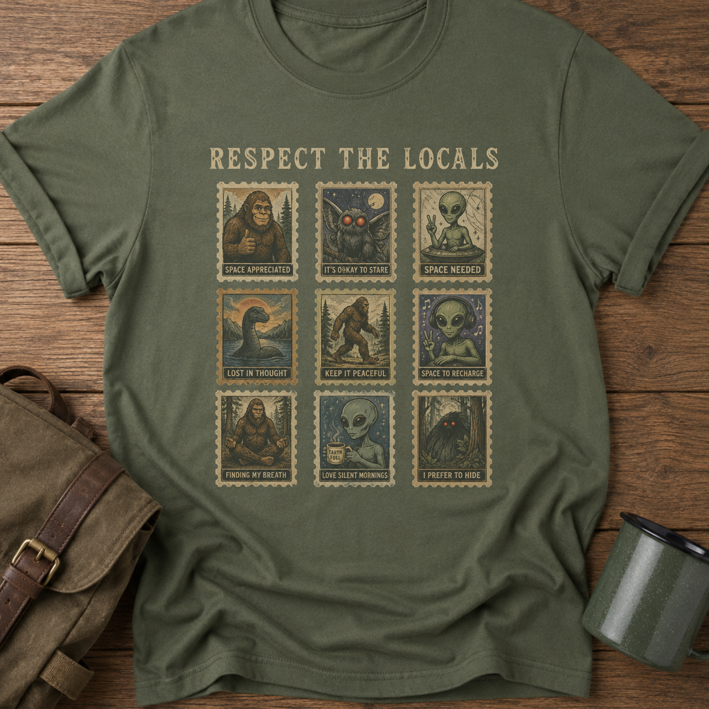 Respect the Locals Vintage Cryptid T-Shirt