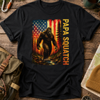 Papa Squatch American Flag T-Shirt
