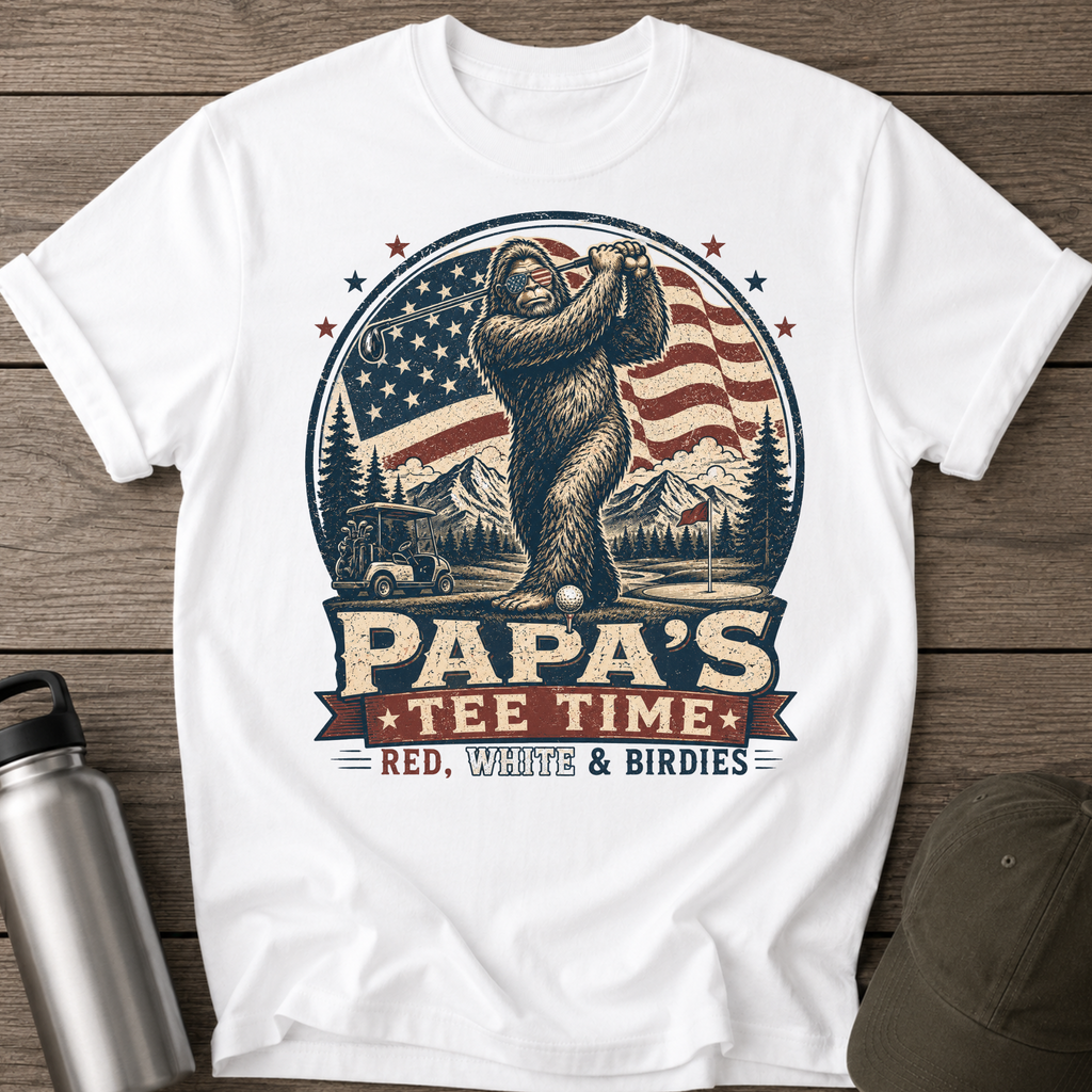 Papa's Tee Time Funny T-Shirt
