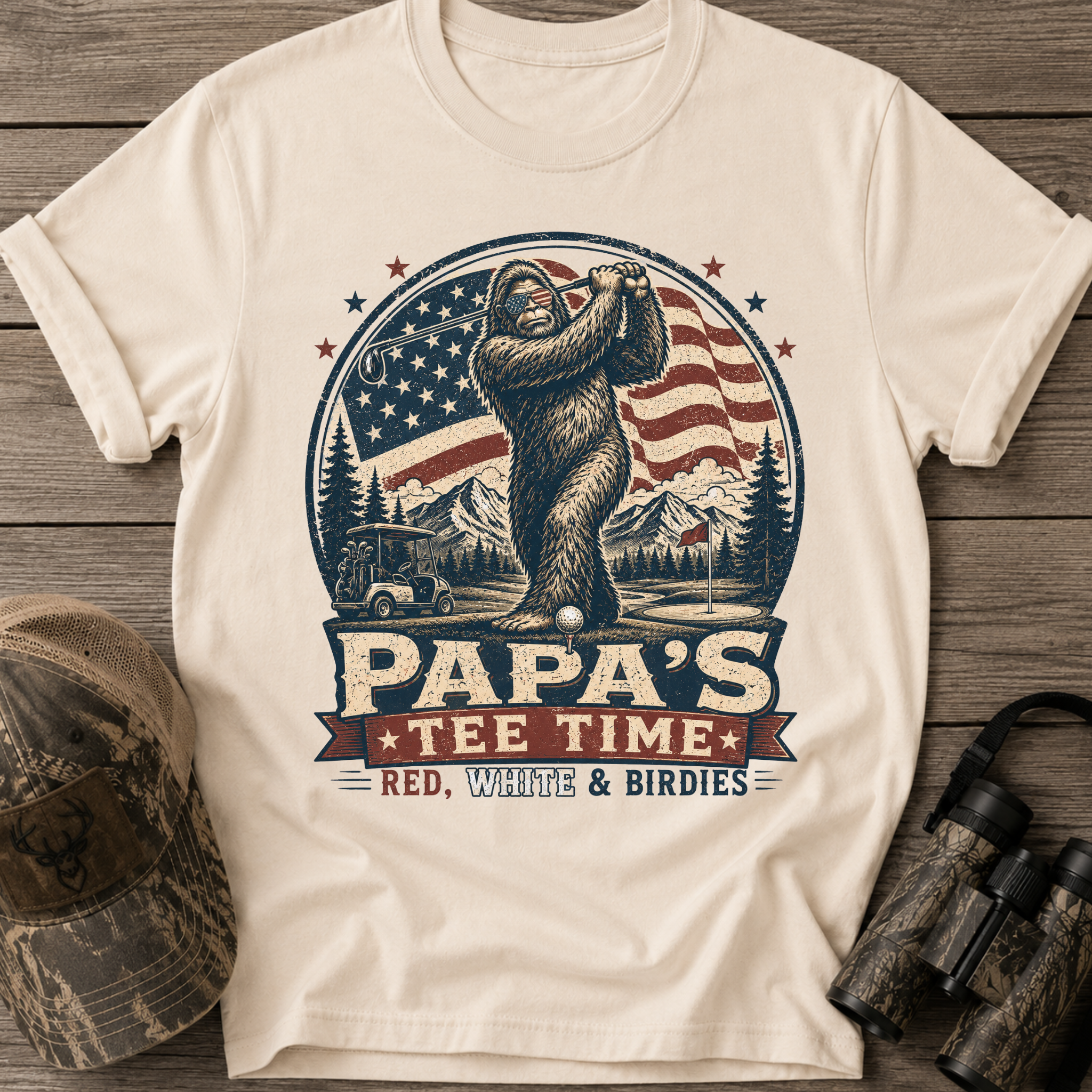 Papa's Tee Time Funny T-Shirt