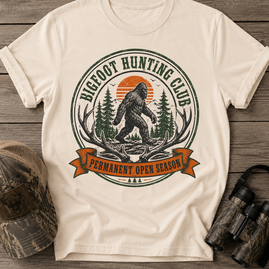Bigfoot Hunting Club T-Shirt