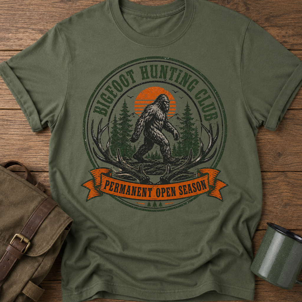 Bigfoot Hunting Club T-Shirt