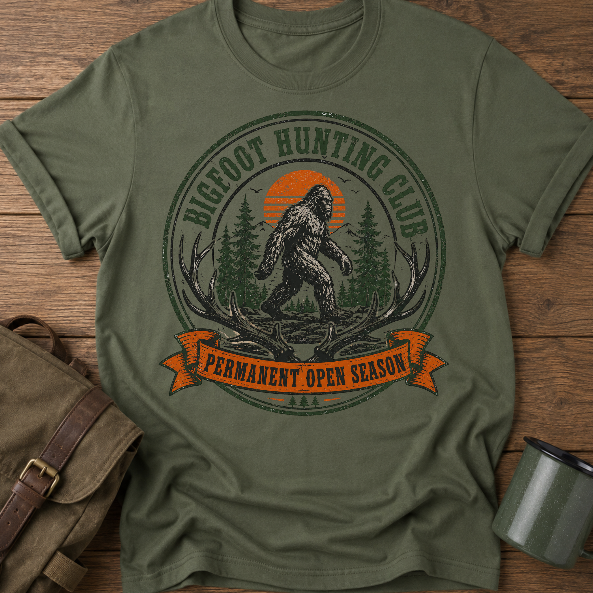 Bigfoot Hunting Club T-Shirt