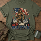 Red, White & Squatch 4th of July T-Shirt