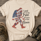 Land of The Free Bigfoot Patriotic T-Shirt