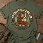 Not Before My Coffee Bigfoot T-Shirt