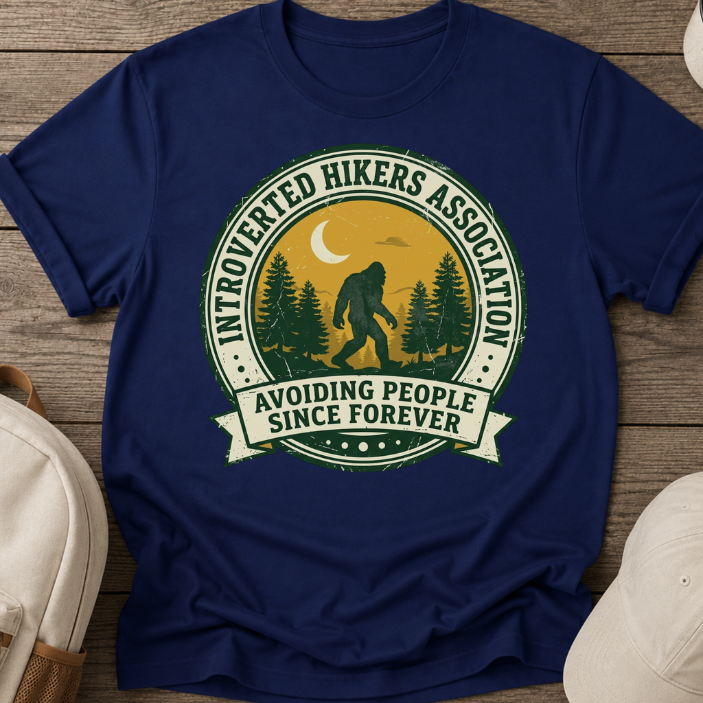 Introverted Hikers Association Bigfoot T-Shirt